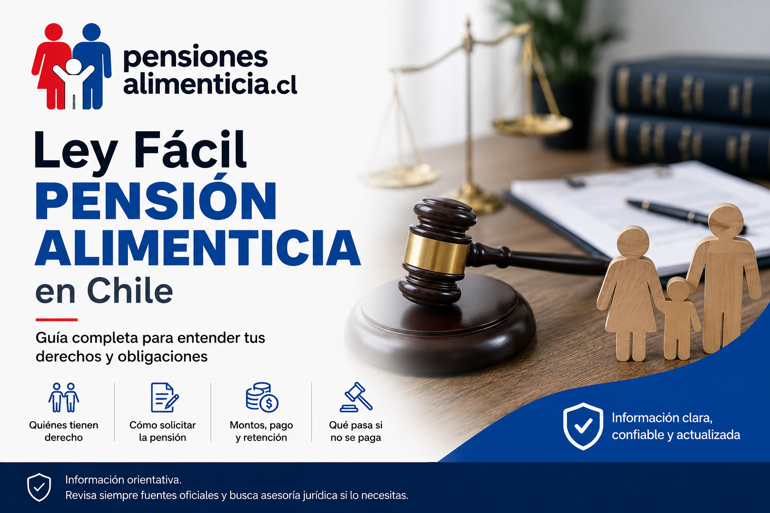 Imagen ilustrativa sobre ley Fácil pensión alimenticia en Chile: qué es, cómo funciona y qué hacer si no se paga