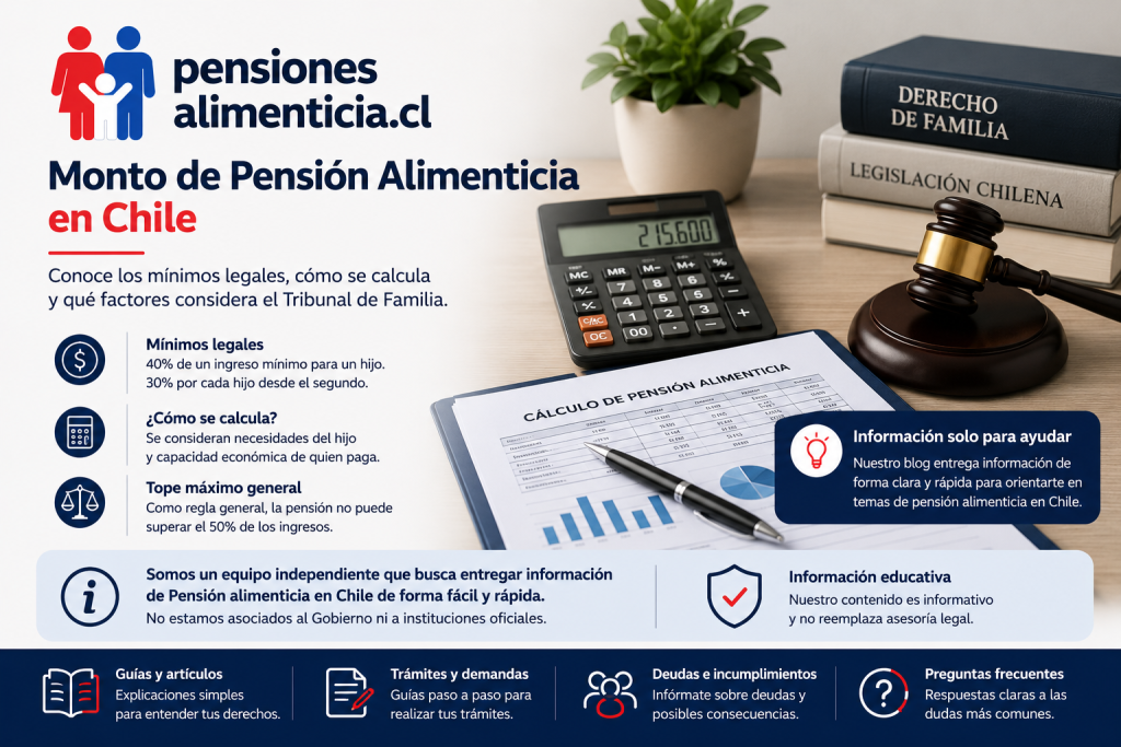 monto de pension alimenticia en chile
